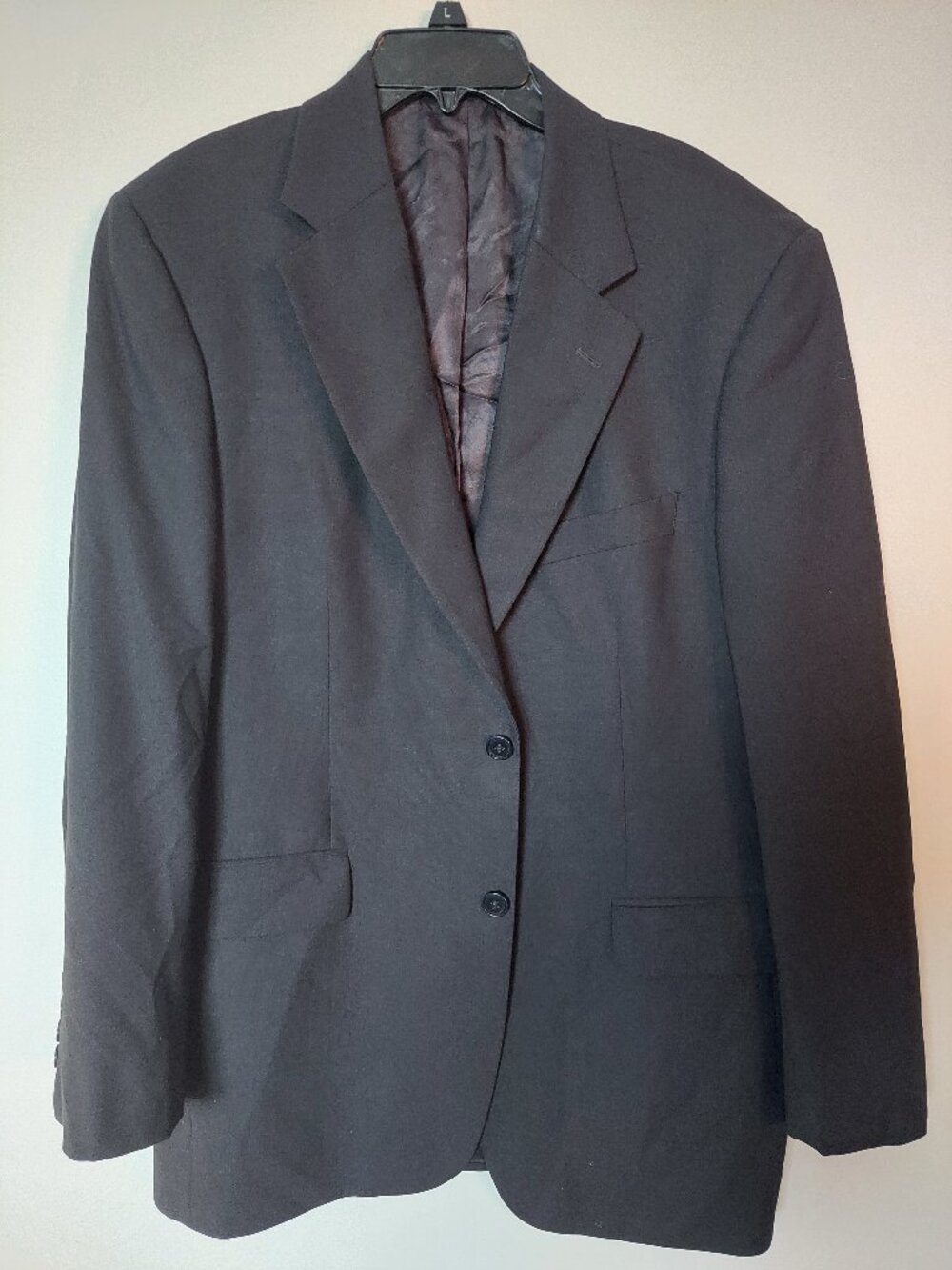 Brooks Brothers "346" Men's 40R Wool With Stretch Suit Jacket Charcoal